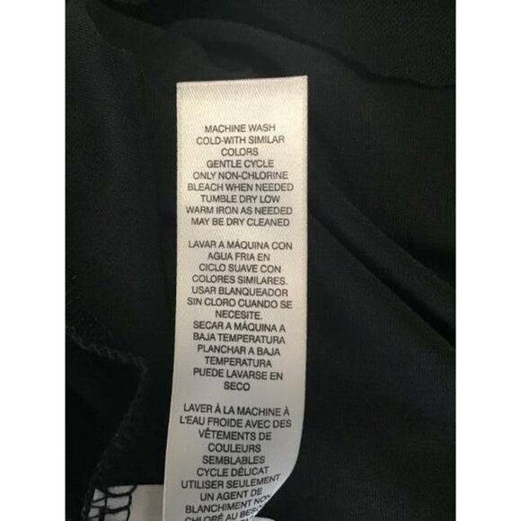 CHICO'S Skirt 1 Small/Medium Black Knit Layered Ke - Picture 8 of 8